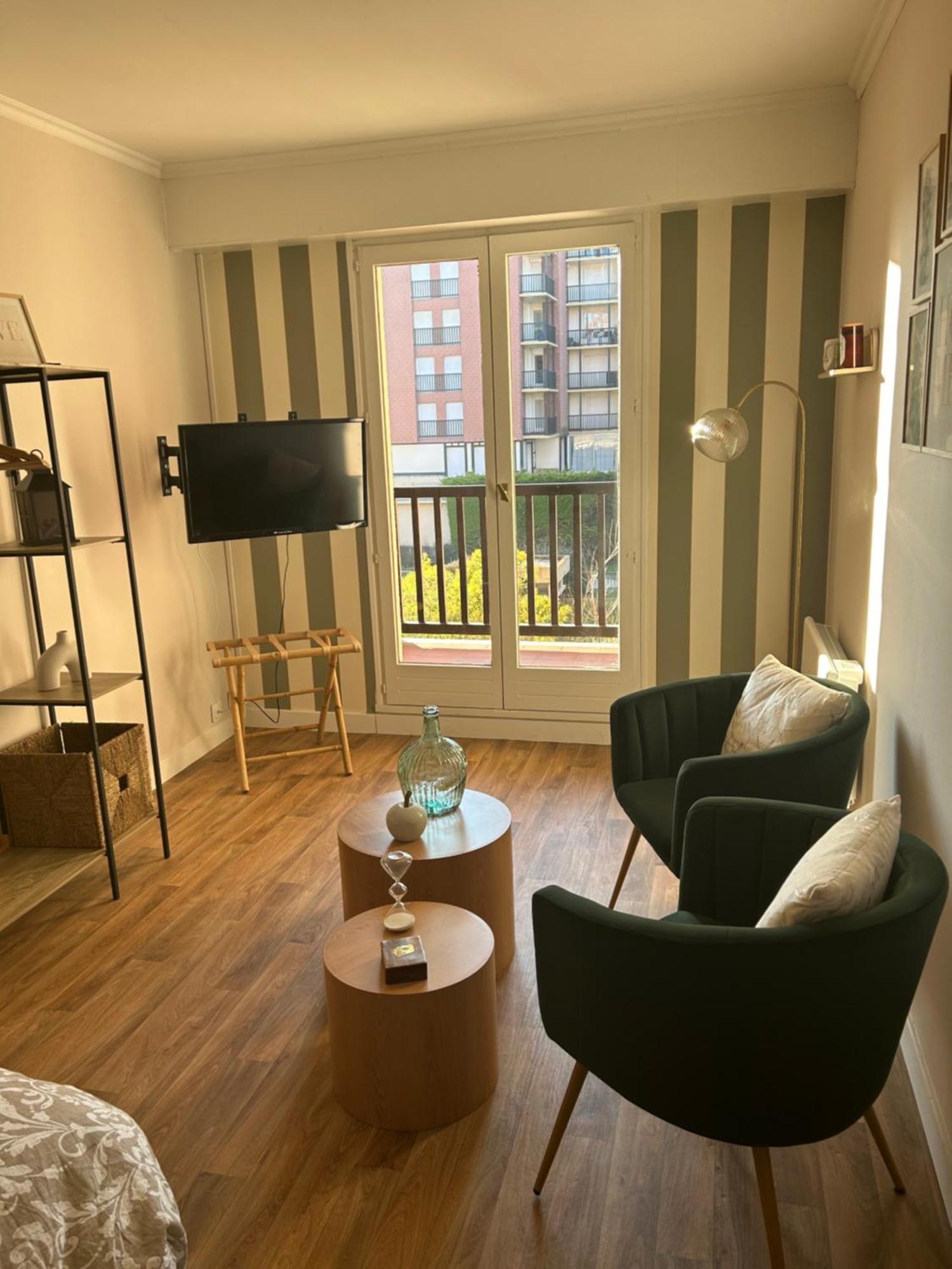 La Suite Emeraude, Studio Chic, Acces Direct Plage Cabourg Kültér fotó